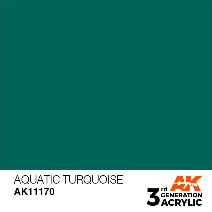 AK Interactive AK11170 3G Aquatic Turquoise Acrylic Paint 17ml