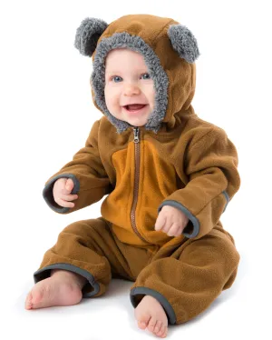 Bear Fleece Bunting - Two Tone