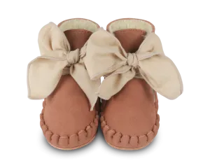 Pina Organza Booties | Walnut Nubuck