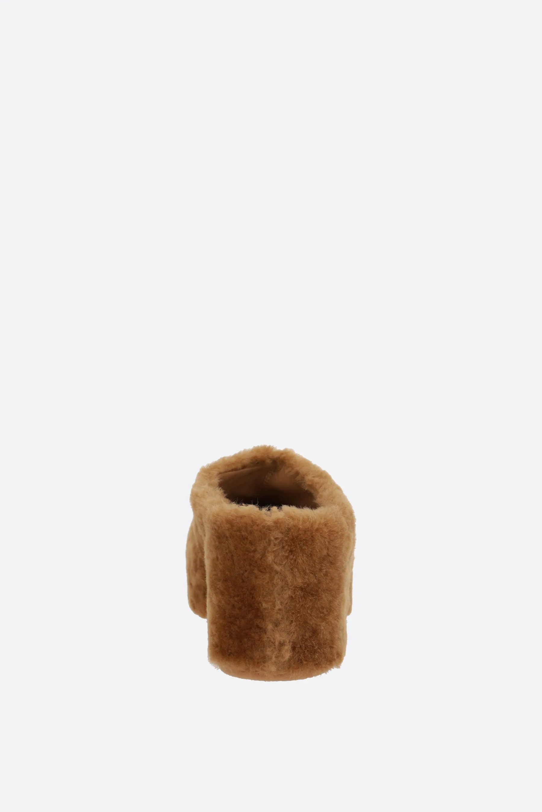 shearling clogs